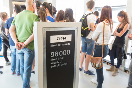 MILAN, ITALY - JUNE 01, 2015: Swiss Pavilion at Expo 2015. The theme of the Universal Exposition is Feeding the Planet, Energy for Life.のeditorial素材