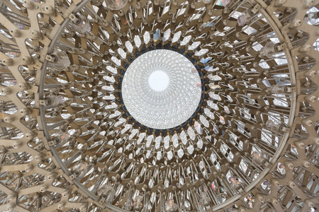 MILAN, ITALY - JUNE 01, 2015: United Kingdom pavilion at Expo 2015. The theme of the Universal Exposition is Feeding the Planet, Energy for Life.のeditorial素材