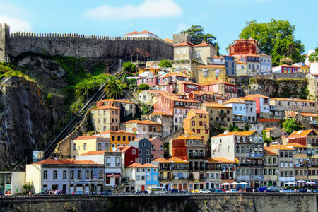 Porto, Portugal. Old town at the Douro river.の写真素材