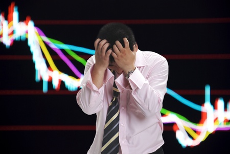 bad stock marketの写真素材