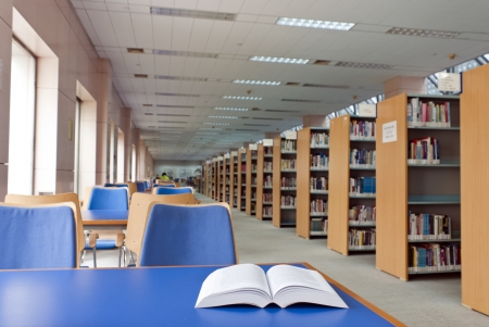 book in libraryのeditorial素材