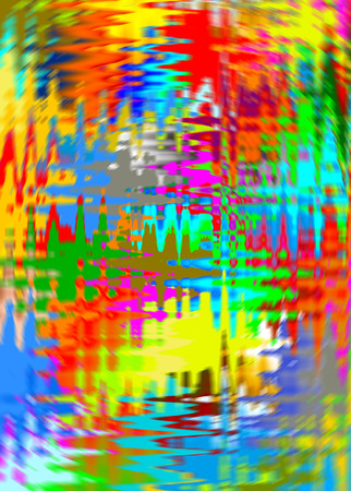abstract color painting by computerの写真素材