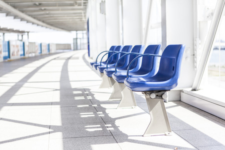 seats in train stationのeditorial素材