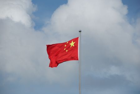 national flag of Chinaのeditorial素材