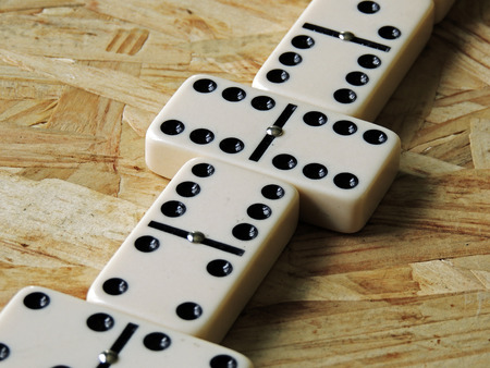 Domino, game competitionの写真素材
