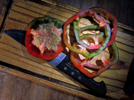 Paprika, important seasoning in the kitchenの写真素材