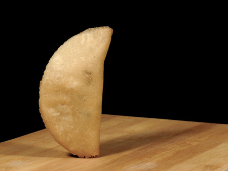 Meat and cheese empanadasの写真素材