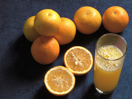 oranges, fresh and healthy tropical fruitの写真素材