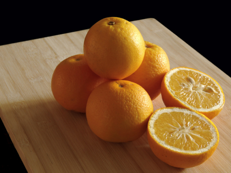 oranges, fresh and healthy tropical fruitの写真素材