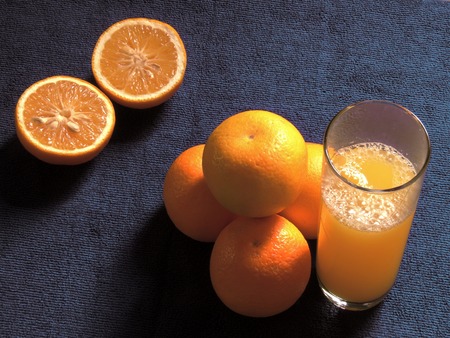 oranges, fresh and healthy tropical fruitの写真素材