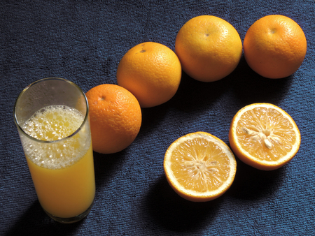 oranges, fresh and healthy tropical fruitの写真素材
