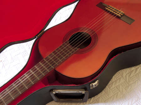 Guitar or cuatro, string instrument for concert or small presentations.の写真素材