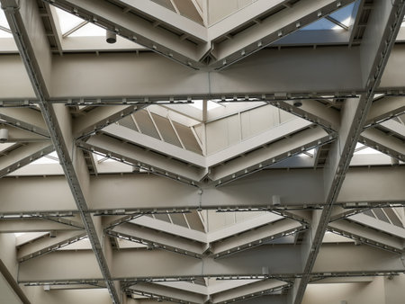 Interior Architecture and Engineering showing beams and ceilings for shops.