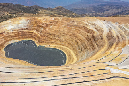 STABILIZATION AND WATERPROOFING OF OPEN-PIT MINES WITH GEOSYNTHETIC MATERIALSの写真素材