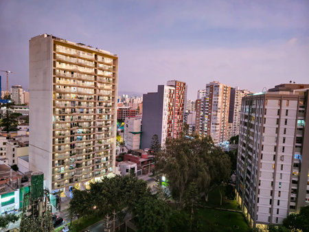 Construction of multiple multi-family condominium buildings.の写真素材