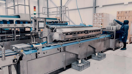 Functional testing process for food packaging machines