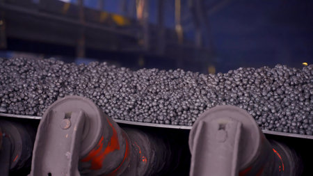 Iron production process in a mine mineral processing plant