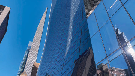 Office building with state of the art finishes and glass panel facade
