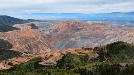 Construction MINE and bulk earthworks in miningの写真素材