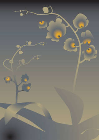 Abstract Orchidsのイラスト素材