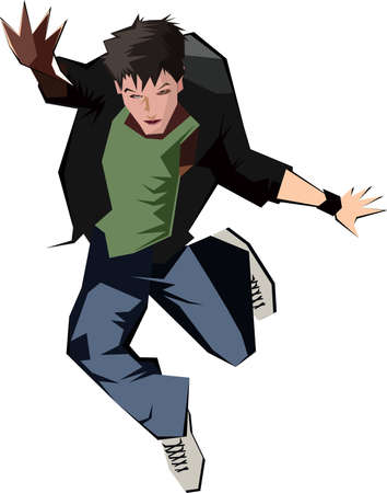 break danceのイラスト素材