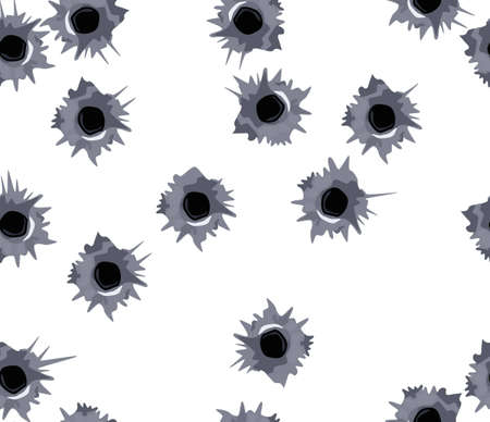 bullet holes pattern design punctureのイラスト素材