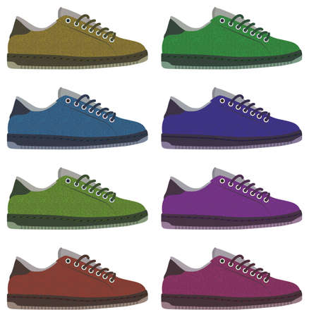 sneakers training shoesのイラスト素材