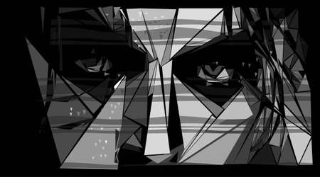abstract faceのイラスト素材