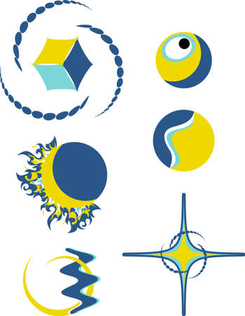 abstract logo symbolsのイラスト素材