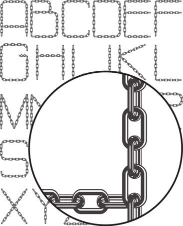 chain alphabetの写真素材