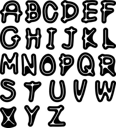 alphabet embossedの写真素材