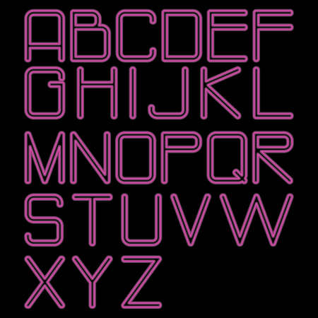 alphabet neonの写真素材
