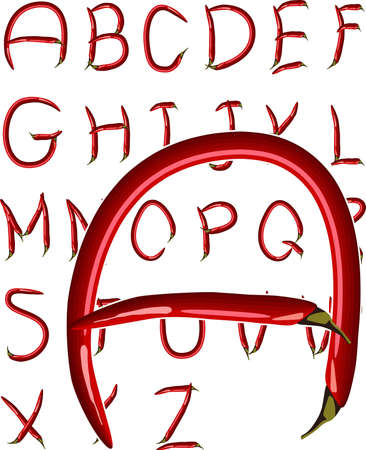 chili alphabetの写真素材