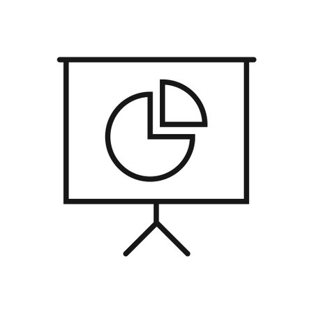 Editable Icon of Pie Chart, Vector illustration isolated on white background. using for Presentation, website or mobile appのイラスト素材