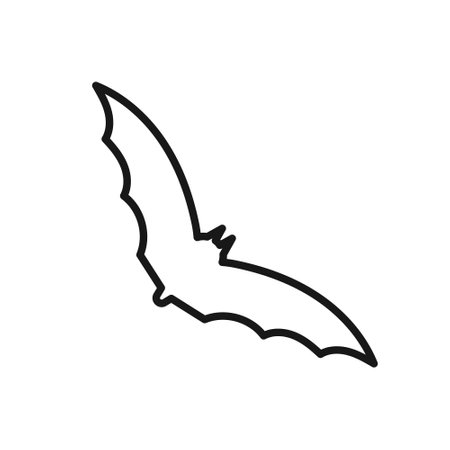 Editable Icon of Bat, Vector illustration isolated on white background. using for Presentation, website or mobile appのイラスト素材
