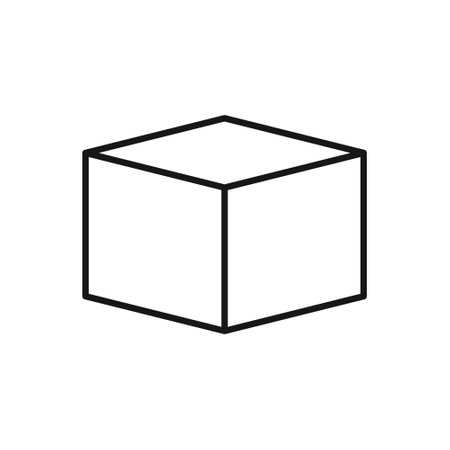 Editable Icon of Package Box, Vector illustration isolated on white background. using for Presentation, website or mobile appのイラスト素材