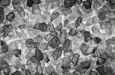 Close up shot of rock saltの写真素材