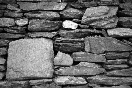 Dry Stone Wall Texture, Backgroundの写真素材