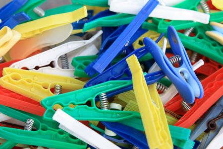 clothes pegsの写真素材