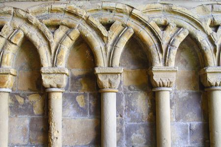 old sandstone columnの写真素材