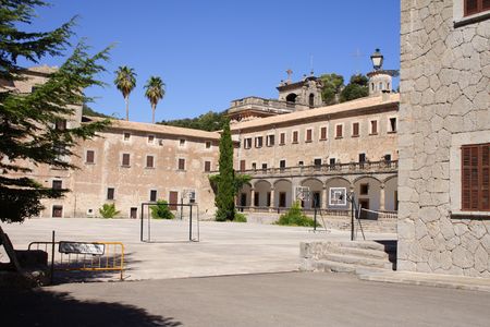 El Santuari de Lluc mallorca spainの写真素材