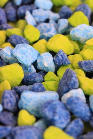 colored gravelの写真素材