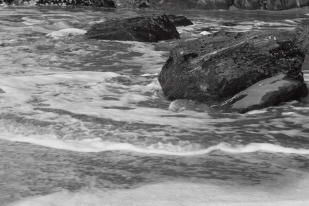 sea and rocksの写真素材