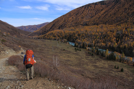 For a trip to Xinjiang in late autumn, go to Kanas and Hemu Village, which are known as the palette of God. I saw the colorful colors of Xinjiang in late autumnの写真素材