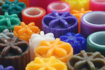 coloured dowelの写真素材