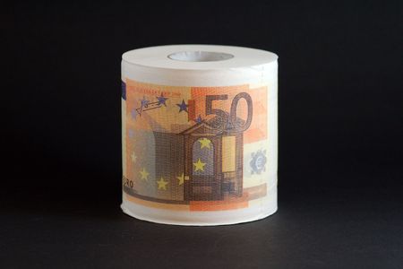 toilet paper euroの写真素材