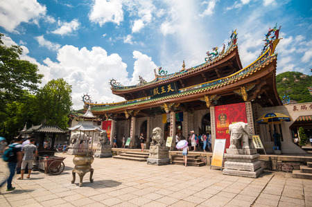 Ancient architectural chinese templeのeditorial素材