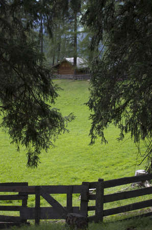 Alpine hutの写真素材