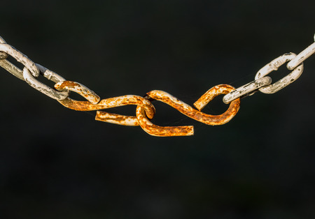 oxidized chainsの写真素材