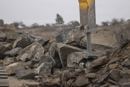 Breaking stoneの写真素材